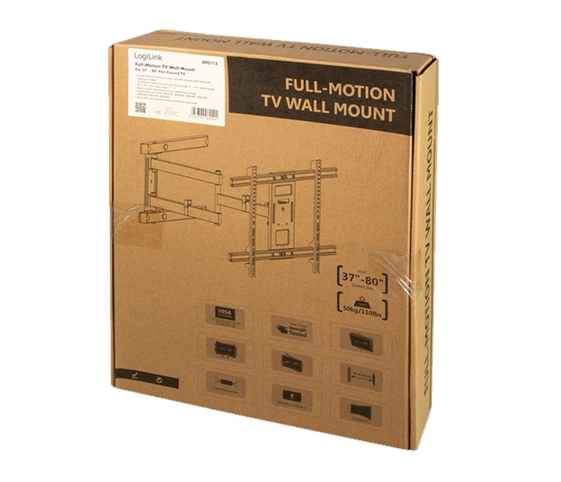 LogiLink Uchwyt ścienny do TV, 37-80cali, max 50kg - 1584134 - zdjęcie 6